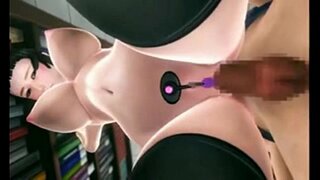 Aoi છે Ecchi કામ પર એક પુસ્તકાલયમાં