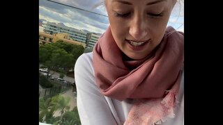 ���ોકરી નું મુઠ મારવુ માટે પરાકાષ્ઠા માં એક majorcan હોટેલ પર ગેલેરી!